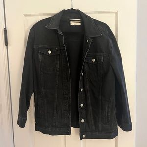 Madewell Black Denim Jacket- Size S